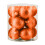 12-Pack Shatterproof Plastic Christmas Ball Ornaments Orange 1