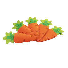 Sacchetti portautensili a forma di carota pasquale, confezione da 4