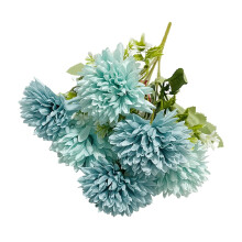 Bouquet di crisantemi arancioni artificiali (6 steli)