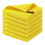 Serviette en coton jaune 30 x 30 cm 1