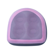 Asiento inflable para jacuzzi con ventosas, color dorado.
