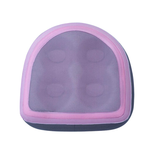 Asiento inflable para jacuzzi con ventosas, color dorado.