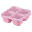 Bento-Box mit 4 Fächern – Weizenstroh, mikrowellengeeignet 1