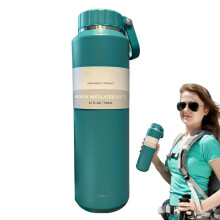 Bouteille d'eau isotherme en acier inoxydable 710 ml, étanche