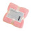 Serviette pour les mains en velours corail, microfibre absorbante rose 1