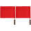 2Stk Rote Referee Flags Mit Ergonomischem Schwammgriff Für 1
