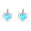 2Pièces Collier Pendentif Bleu Design Élégant Résistant 1