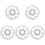 5Pièces Disques De Alliage Argent Dissipation Thermique 1