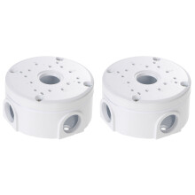 2Pcs Camera Junction Box Storage Box for Neat Wire Arrangement White