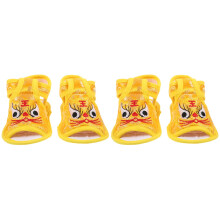 2Pairs Yellow Infant Girl Shoes Soft Silk Satin Comfortable Baby Shoes