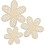 Ensemble de 3 décorations murales Boho Daisy – Fleurs en bois et rotin 1