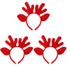 3Pcs Funny Headband Fabric Winter Festival Hair Accessory