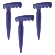 3Pcs Blue Manganese Steel Garden Seed Dibbler Tool for Easy Planting