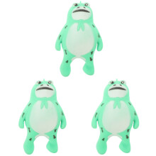 3Pcs Green Frog Shaped Squeeze Toys Tpr Durable Stress Relief Toys