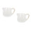 2Pcs White Ceramic Milk Jug Handle Milk Container for Cafe 1