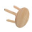 Beige Small Wood Stool Round Vintage Step Stool for Bathroom 1