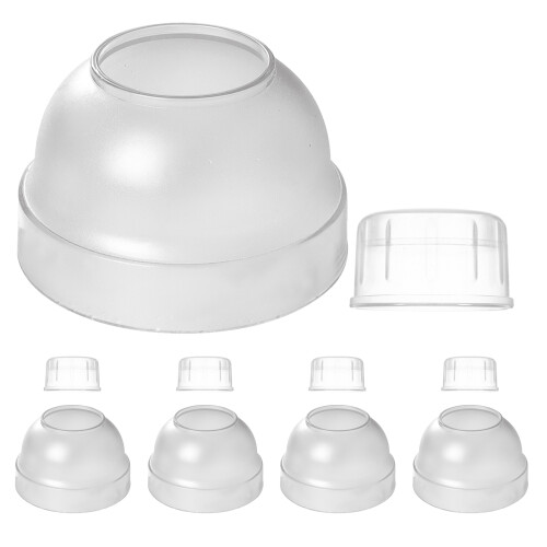 10Pcs Splash-Proof Transparent Shaker Bottle Caps for Bartending Use