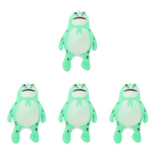 4Pcs Small Green Frog Squeeze Toys Tpr Stretchy Stress Relief Toys