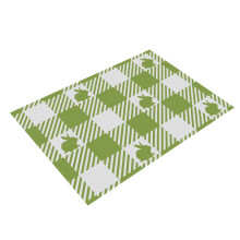 Wasbare placemats met paashaasmotief (4 stuks)