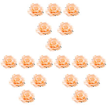 18Pcs Cloth Flower Brooch Fake Rose Corsage Dress Pins for Wedding