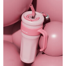 Bouteille d'eau isotherme AuroraX40oz en acier inoxydable rose