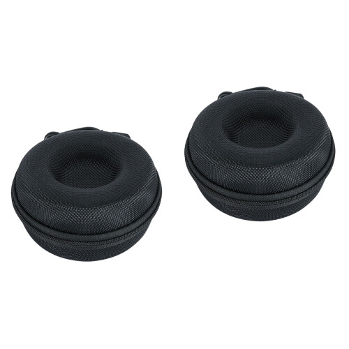 2Pcs Portable Black Watch Storage Box Shockproof Travel Case 2
