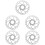 5Pièces Disques De Alliage Argent Dissipation Thermique 5