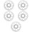 5Pièces Disques De Alliage Argent Dissipation Thermique 6