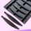 6 Cavity Vanilla Pods Shape Silicone Molds Nonstick Easy-White 6