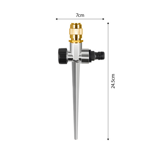 Strong Metal Garden Sprinkler Set Featuring Replaceable Brass 2