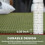 Boho flettet bomuldstæppe 60 cm x 90 cm grå 4