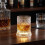 Tasse à whisky rotative à Texture claire, avec sous-verres 5