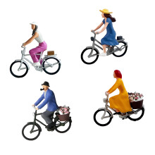Gedetailleerde 1/64 fietsenfiguur, perfect voor-Pak