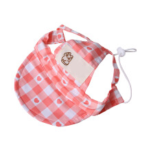 Hond Katten Zonnehoed met oorgaten Pet Baseball Cap-Rode M