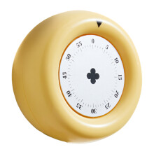 Kitchen Magnetic Mechanical Timer With Long Ringing-Yellow