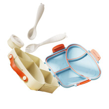 Kindermaaltijdvoorbereidingscontainer met verdelers-Blauw