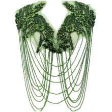 Steentjes Fringe Applique Geborduurde Kralen Pailletten-Nee. 7