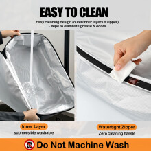 Washable Waterproof Barbecue Meat Wrapping Cover To-Black
