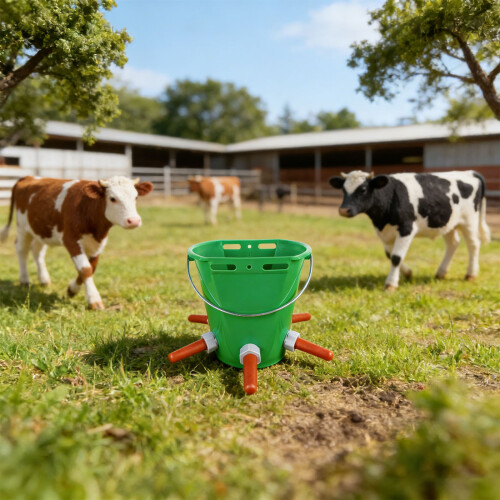 Farm Essential 8L Cattle Milk Container-Gray 5 mouths 1