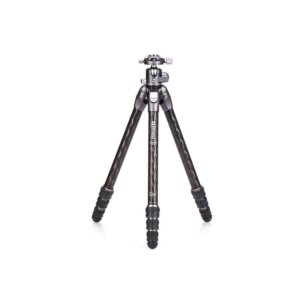 Benro TTOR24CGX30 Tortoise Series TTOR24C Columnless #2 Carbon Fibre Tripod and GX30 head 4 sections head - Image 9