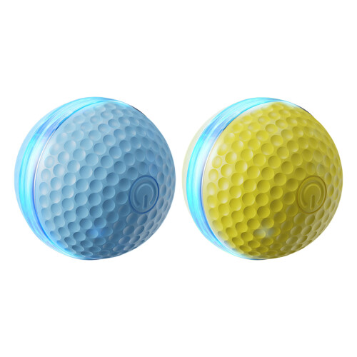 Glowing Rolling Ball Interaction Pet Toy Safe Automatic-Blue 1