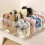 Small Footwear Storage Unit Ideal For-Transparent 4partit 5