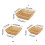 Imitation Rattan Serving Basket Woven Plastic Fruit-Larg Square 4