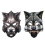 Fashionable Polyester Half Face Animal Mask For-Wolf Mask 2