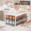 32 Eggs Container with Lid and Handle Clear Plastic Eggs Tray 6