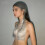 Elegant Handmade Crystal Embellished Fishnets Scarf-Silver 90cm 6