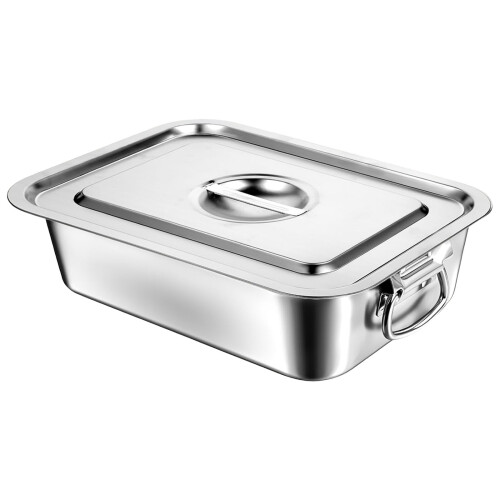 Commercial Grade Extra Deep Square Serving Tray With-White 1
