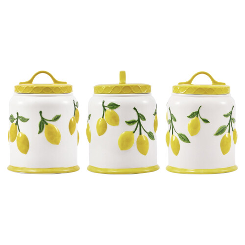 Bico Lemon handbemalte 23 cm Keramik-Keksdose 2