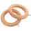 Holzgardinenringe, braun, 8 cm 5