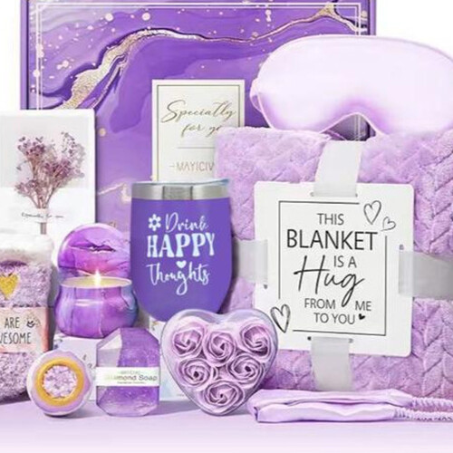 ABS Relaxing SelfCare Package Kit With Luxurious Bath-Purple 2